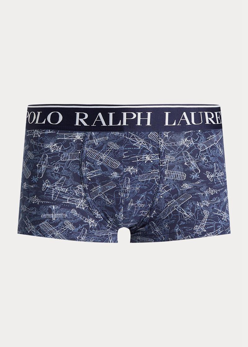 Calzoncillos Polo Ralph Lauren Hombre Polo Bear Stretch Cotton Trunk Chile Azul Marino YKRWP-4902